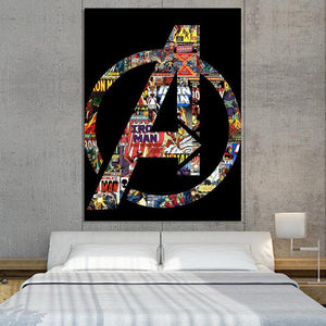 Avengers Logo Canvas 3D Printed