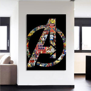 Avengers Logo Canvas 3D Printed