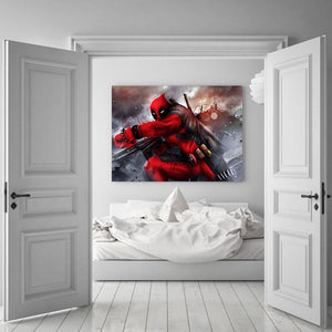 Cool Deadpool 3D Printed Deadpool Wall Canvas