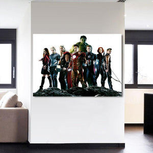 Avengers White Team 3D Printed Avengers Canvas