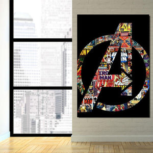 Avengers Logo Canvas 3D Printed