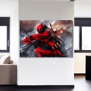 Cool Deadpool 3D Printed Deadpool Wall Canvas