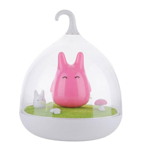 Totoro Pink LED Lamp - Glowing Bright At Night