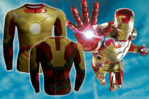 Iron Man Shirt Costume 3D Printed Iron man Long Sleeve Shirt