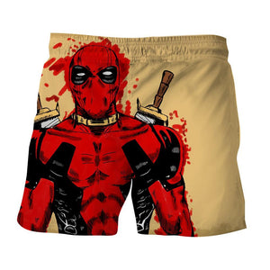 Art Deadpool 3D Printed Deadpool Shorts