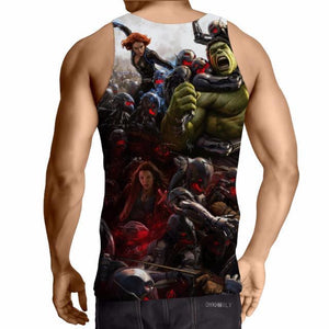 Avengers Age Of Ultron 3D Printed Tank Top