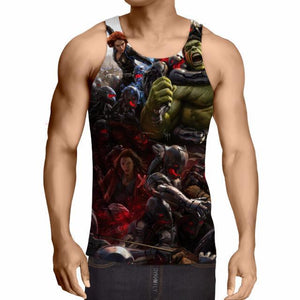 Avengers Age Of Ultron 3D Printed Tank Top