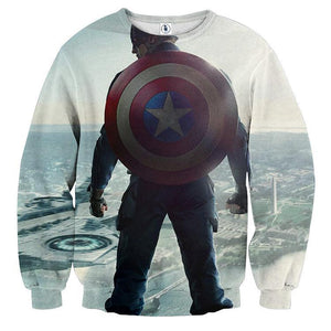 Perverse Captain America 3D Printed Sweatshirts