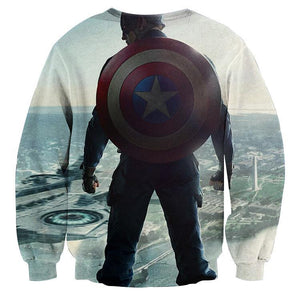 Perverse Captain America 3D Printed Sweatshirts