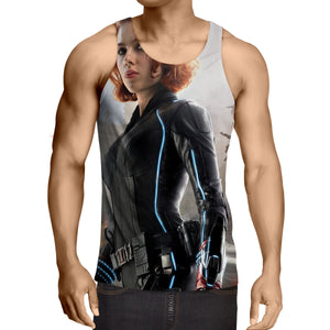 Avengers Black Widow 3D Printed Tank Top