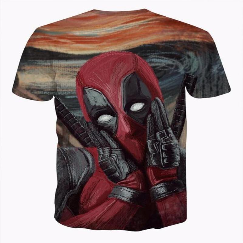 Art Cool Funny Deadpool T-Shirt 3D Printed