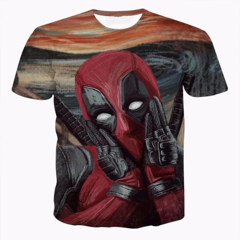 Art Cool Funny Deadpool T-Shirt 3D Printed