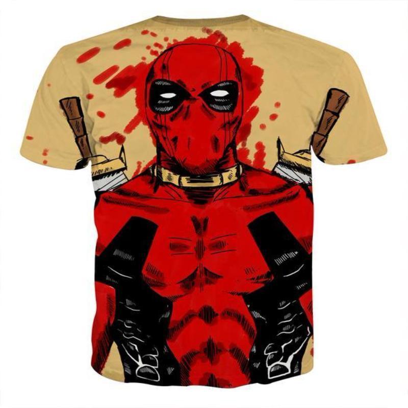 3D Printed Art Deadpool T-Shirt