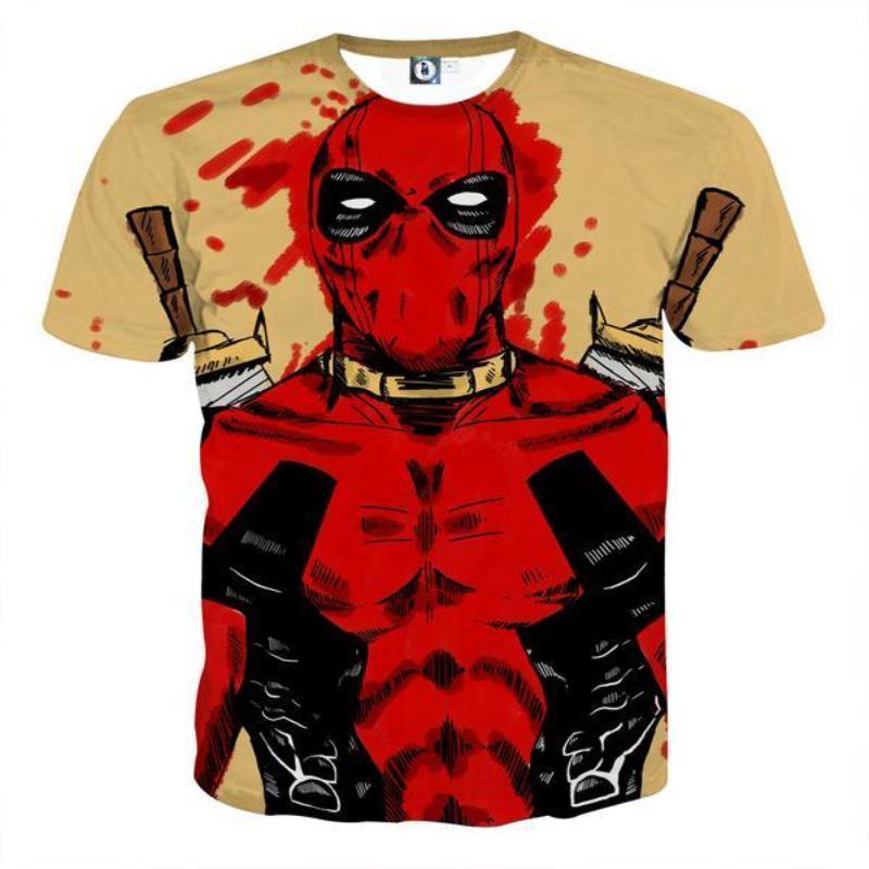3D Printed Art Deadpool T-Shirt