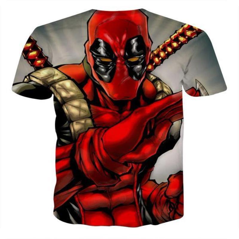 Bad-Ass Deadpool 3D Printed T-Shirt