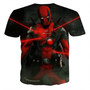 Black Deadpool 3D Printed T-Shirt