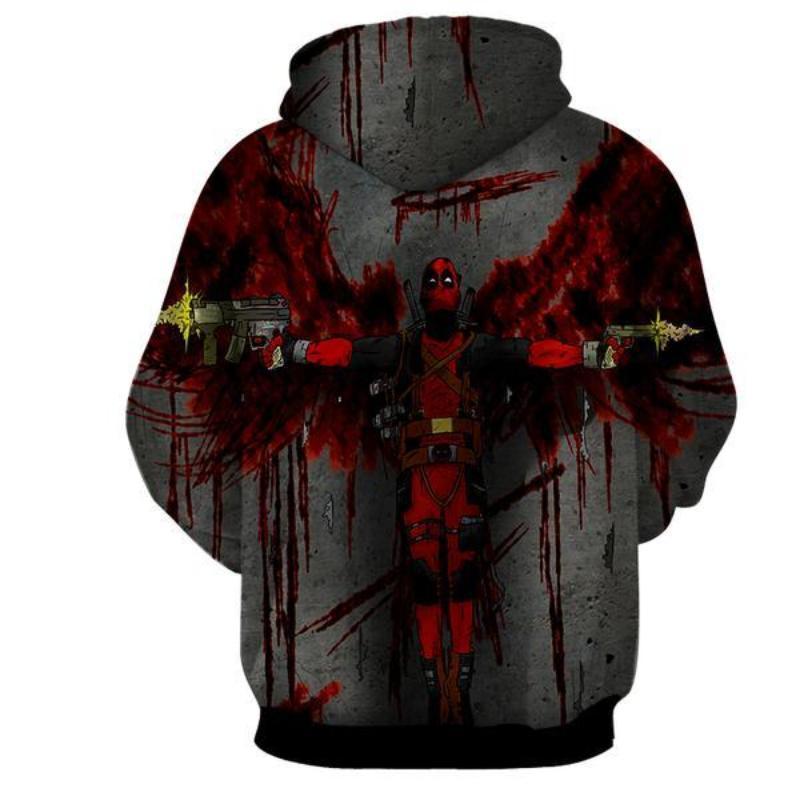 Bloody Deadpool 3D Printed Hoodie