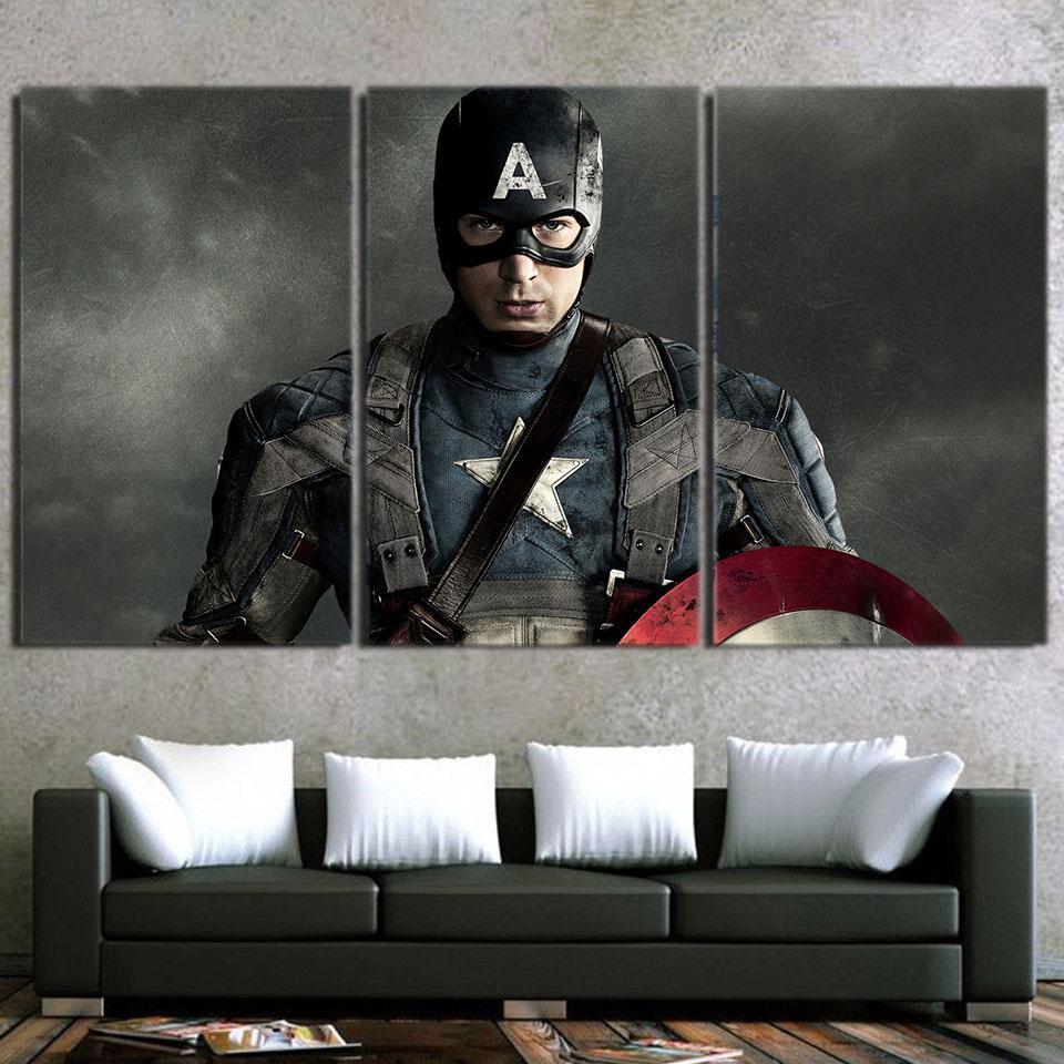 3D Printed Captain America Canvas