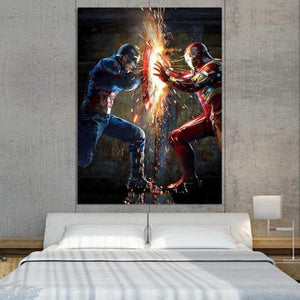 Captain America Canvas 3D Printed Iron Man Canvas