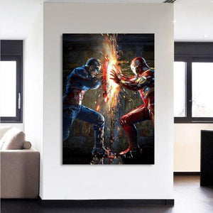 Captain America Canvas 3D Printed Iron Man Canvas