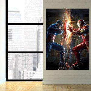 Captain America Canvas 3D Printed Iron Man Canvas