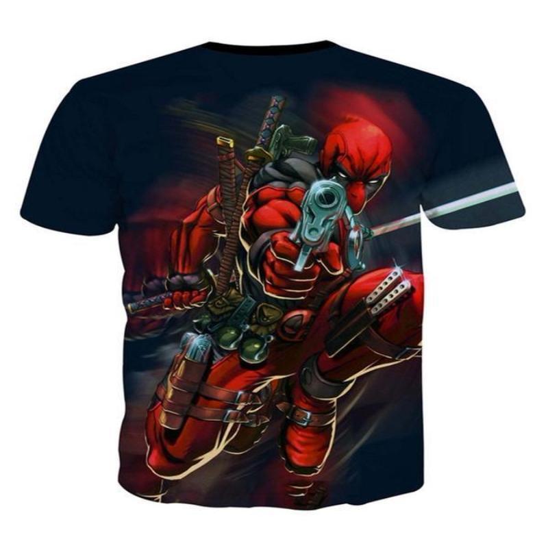 Classic Comic Book Deadpool 3D Printed T-Shirt