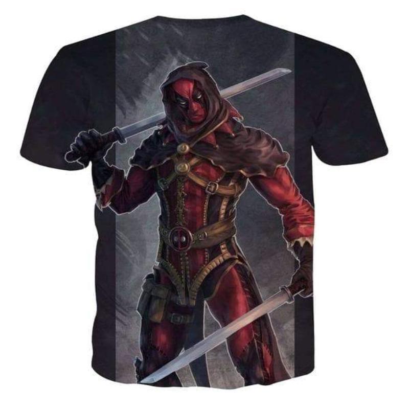 Cool Assassin Creed Deadpool 3D Printed  T-Shirt