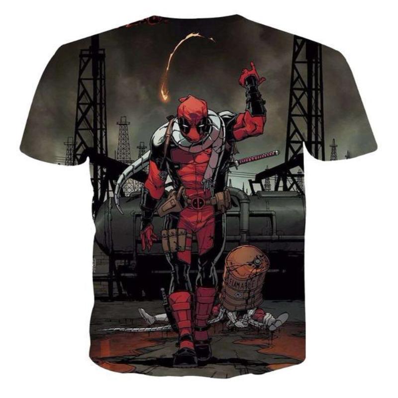 3D Printed Cool Deadpool T-Shirt