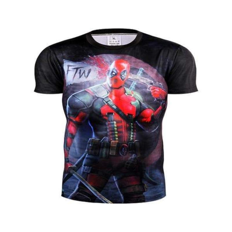 Electrifying Deadpool 3D Printed T-Shirt