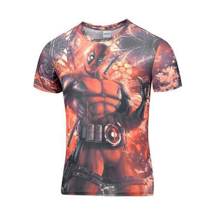 Hipster Deadpool 3D Printed T-Shirt