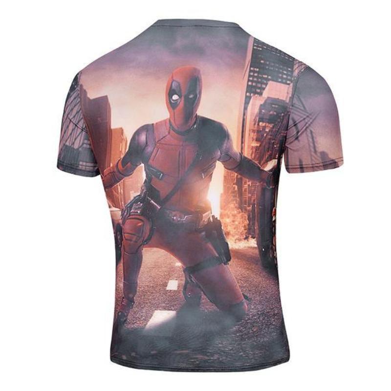 Hipster Deadpool 3D Printed T-Shirt