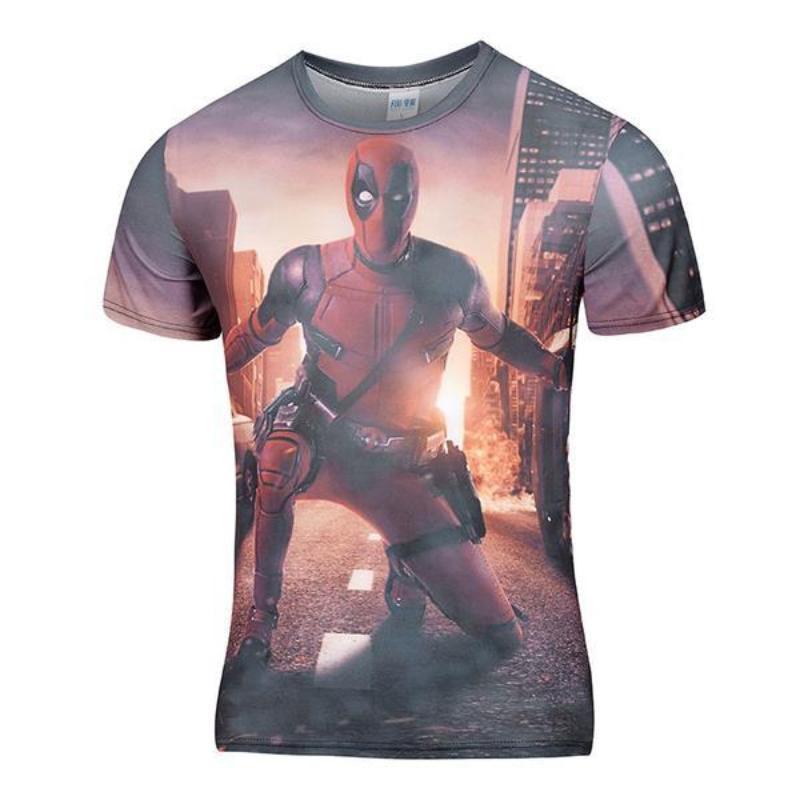 Hipster Deadpool 3D Printed T-Shirt