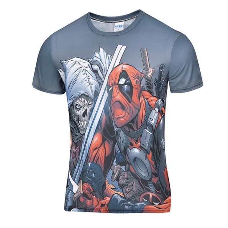 Hipster Deadpool 3D Printed T-Shirt