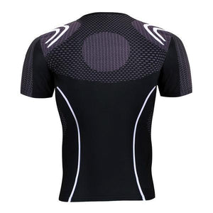 3D Printed Iron Man T Shirt Casual Black Iron Man Tee
