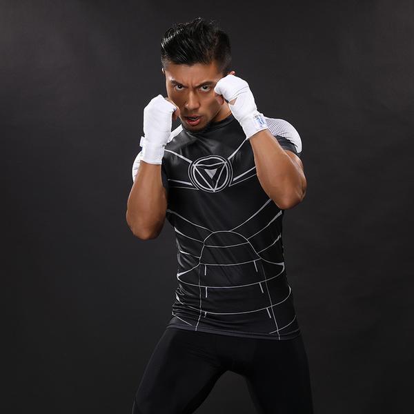 3D Printed Iron Man T Shirt Cool Black & White Iron Man Tee