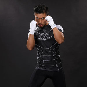 3D Printed Iron Man T Shirt Cool Black & White Iron Man Tee