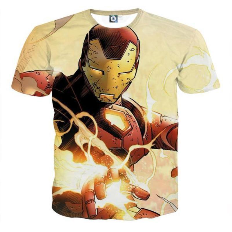 3D Printed Iron Man T Shirt Kill Them All Iron Man Tee