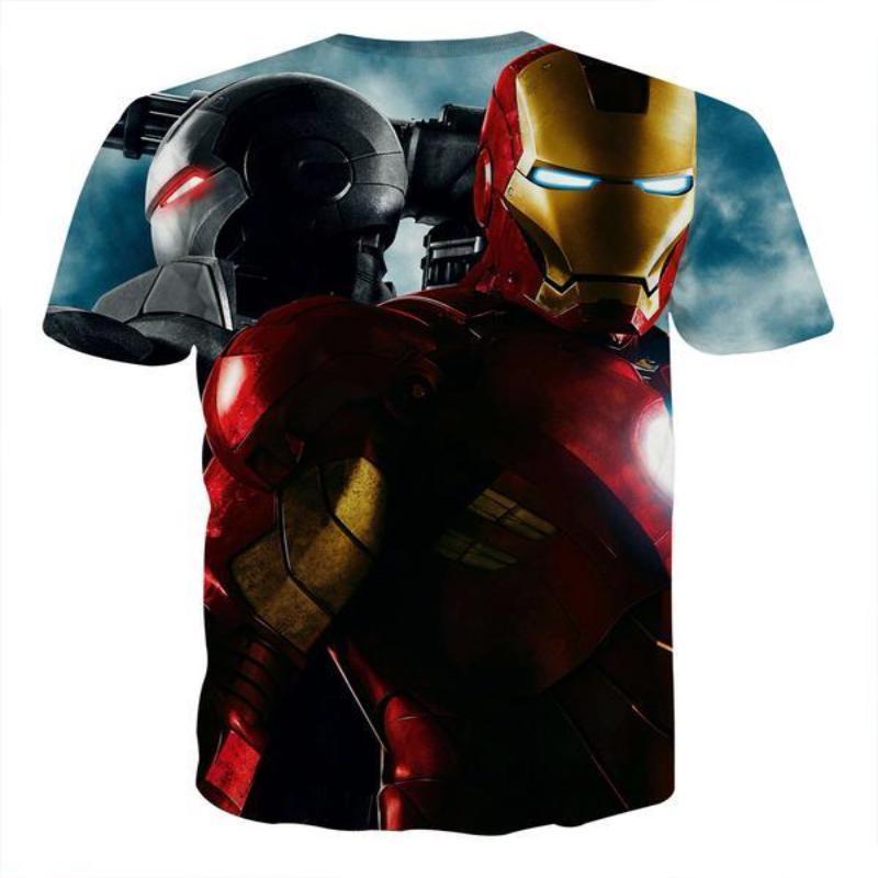 3D Printed Iron Man T Shirt United We Rise Iron Man Tee