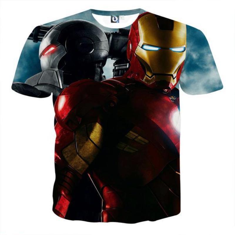 3D Printed Iron Man T Shirt United We Rise Iron Man Tee
