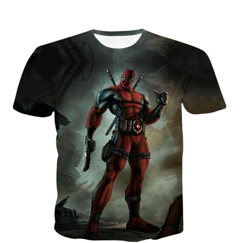 Deadpool T Shirt 3D Printed 'ON TOP' Style