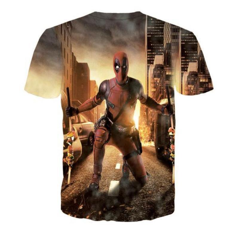 Poster Deadpool 3D Printed T Shirt