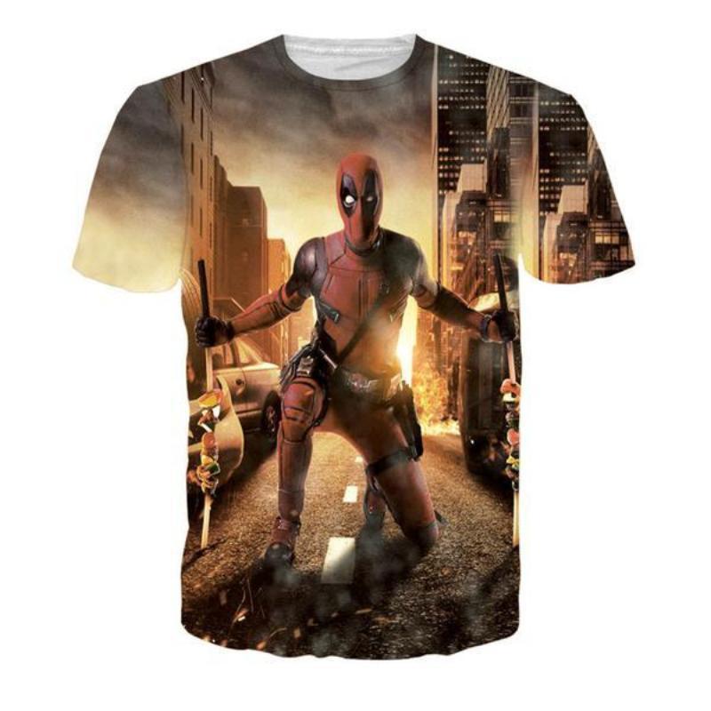 Poster Deadpool 3D Printed T Shirt