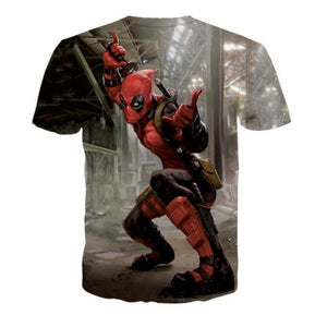 Pulling Sword Deadpool 3D Printed T Shirt