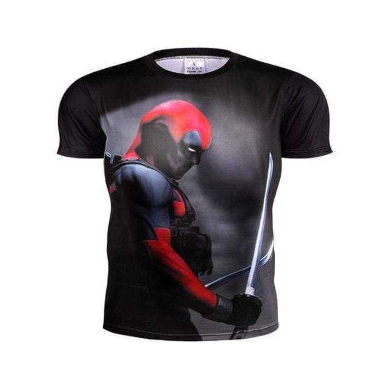 3D Printed Red Deadpool T Shirt