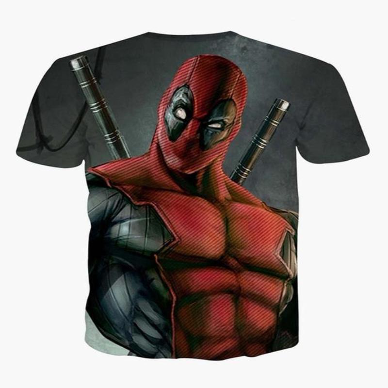 Staring Deadpool 3D Printed T-Shirt