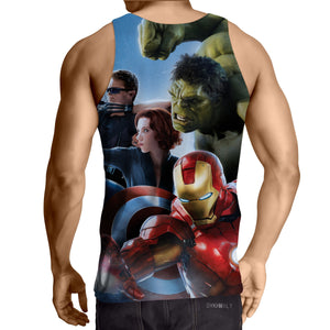 Cool 3D Printed Avengers Tank Top