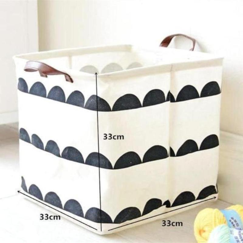 Abstract Waves Nursery Storage Laundry Basket
