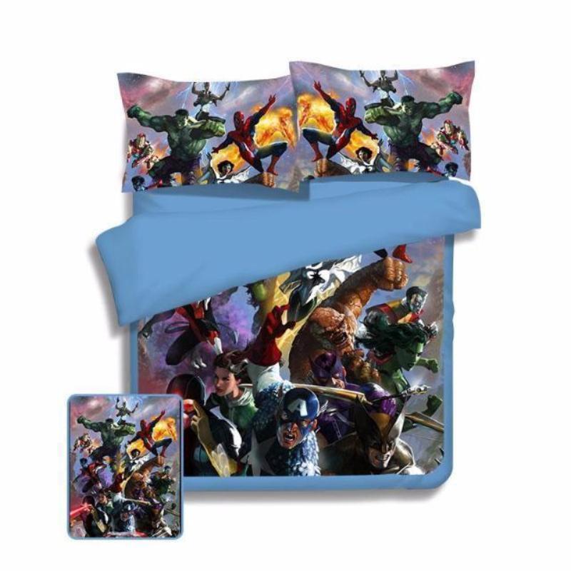 All Marvel Comic Marvel Bed Set