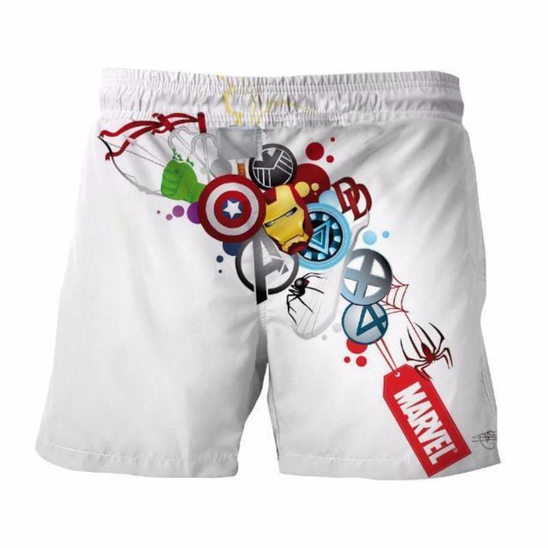 All Marvel White 3D Printed Anime Shorts