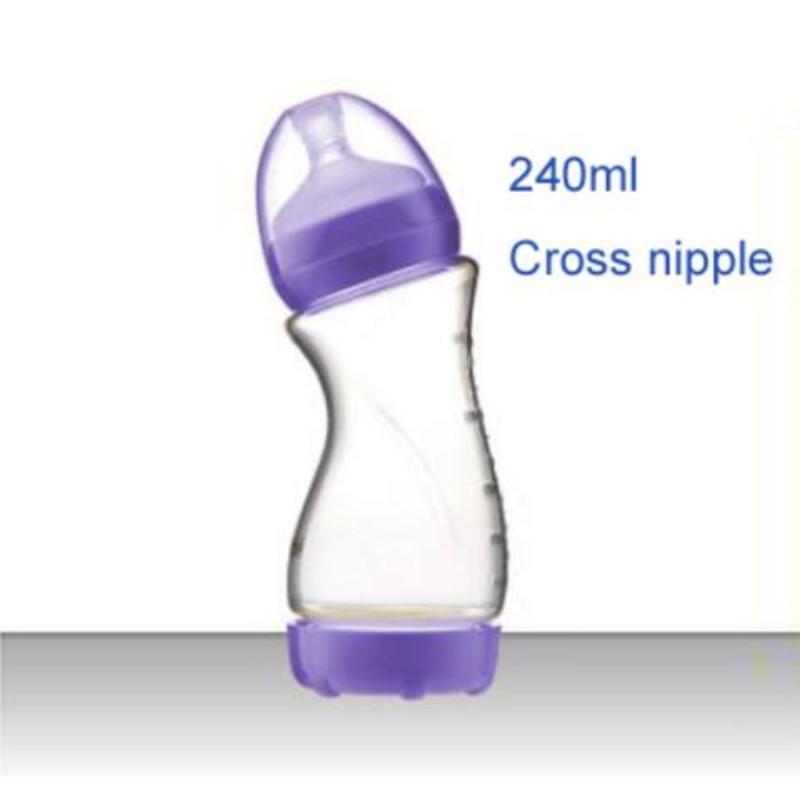 Angled Baby Feeding Bottle